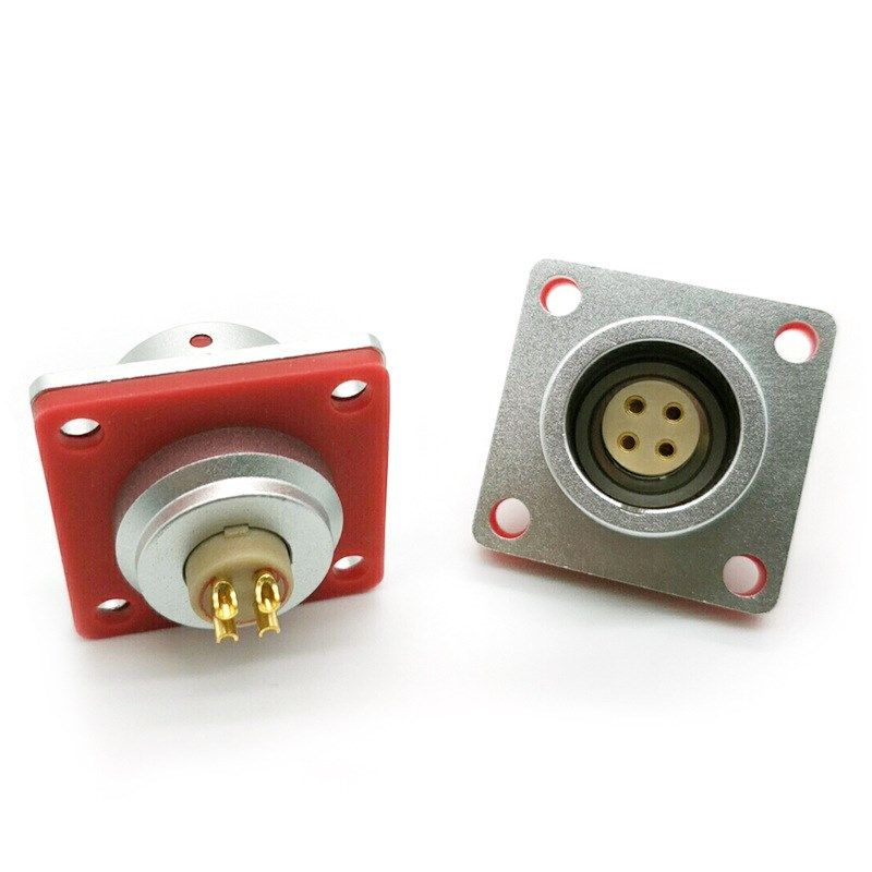 兼容雷莫2K防水浮动式插座EDG固定式法兰盘推拉自锁电线快速接头