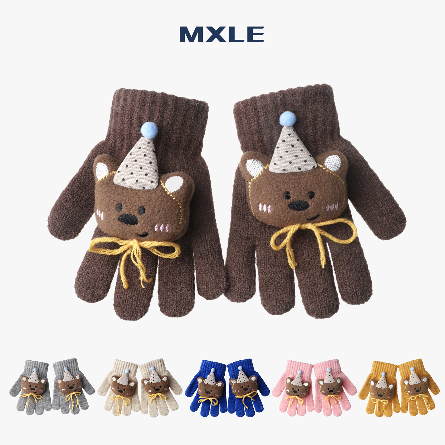 儿童手套秋冬季防寒保暖可爱卡通