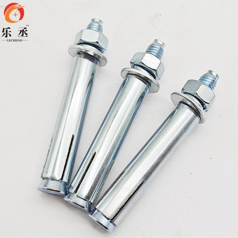 整盒 镀锌加长超长金属铁膨胀螺丝大全拉爆M6M8M10M12M16M20mm