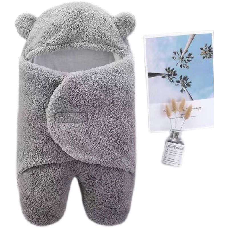 婴儿抱被春秋睡袋防惊跳新生儿初生春夏季宝宝两用外出襁褓包被