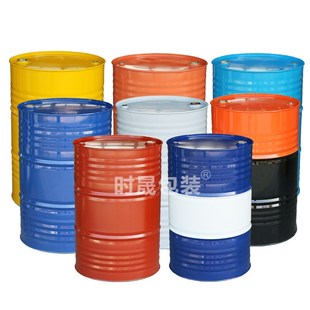 加厚蓝色un商检出口铁桶200L铁桶包装钢桶200kg化工桶21.5kg