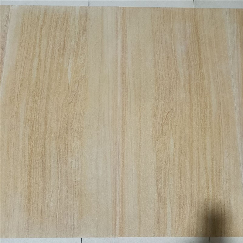 超薄柔性石皮岩板黄木纹砂岩黄色纹理天然石材室内外墙装饰薄石板