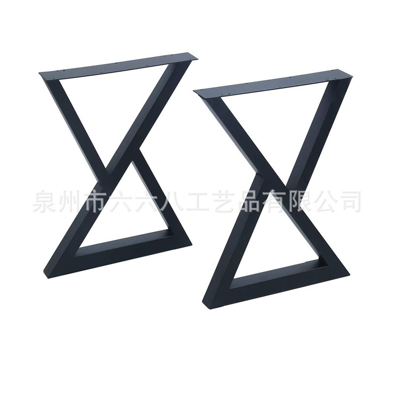 现货创意桌腿桌脚隔板支架置物架桌架铁艺搁板支架落地架