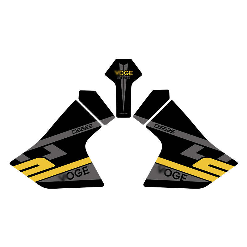 适用无极DS525X油箱贴防滑防贴纸磨鱼骨贴保护车贴版画配件改装件