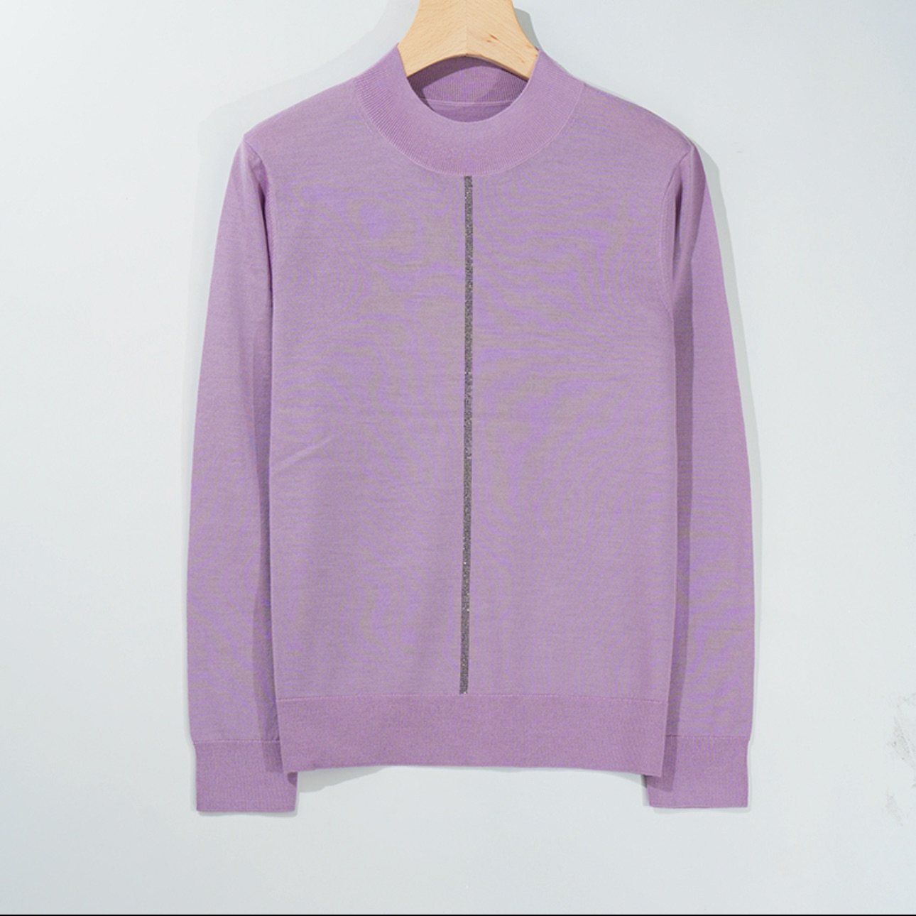 【毛衫壹号】女款精纺100%羊毛衫半高领打底HN658-1