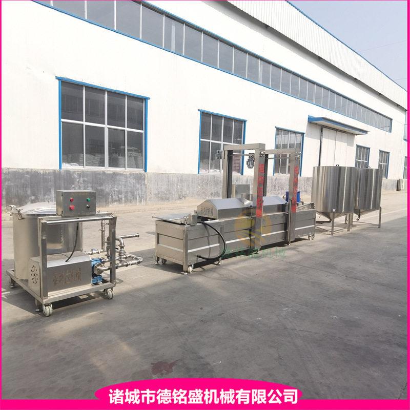 糖醋里脊油炸机 河南麻叶全自动油炸流水线 炸脆皮薄脆机器