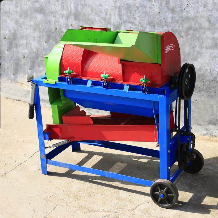 小型稻谷脱粒机家用打麦机小麦水稻高粱黄豆油菜籽脱粒河北可用