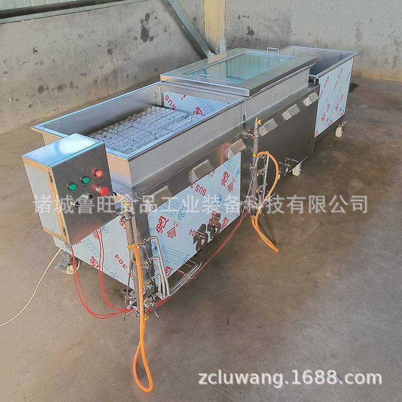 出口煮蛋设备燃气自动点火卤煮机带冷却槽蒸煮槽