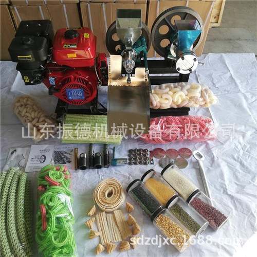 柴油组合杂粮膨化机视频 小型玉米膨化机 现货供应不锈钢大料仓膨