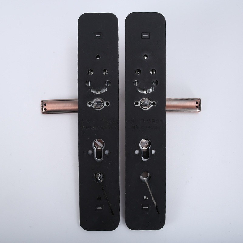 中国风防盗门拉手家用不锈钢防撬双拉簧双活大门把手家用门锁