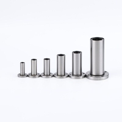 加长圆法兰直线轴承滚珠滑动LMF35L LMF40L LMF50LUU光轴镀铬棒