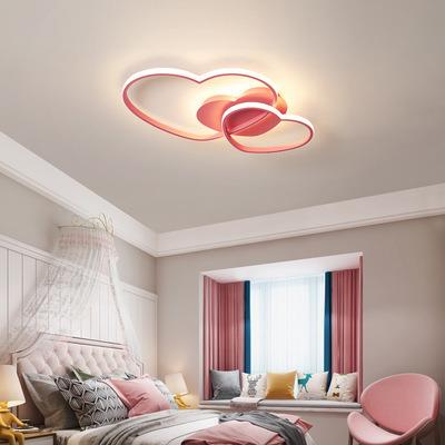 主卧室LED吸顶灯简约现代铝材客厅温馨浪漫创意个性心形婚房灯具