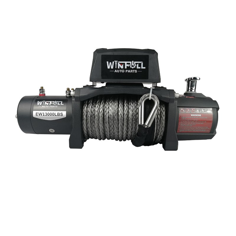13000LBS无线遥控 电动绞盘带尼龙绳 越野车牵引自救电动绞盘