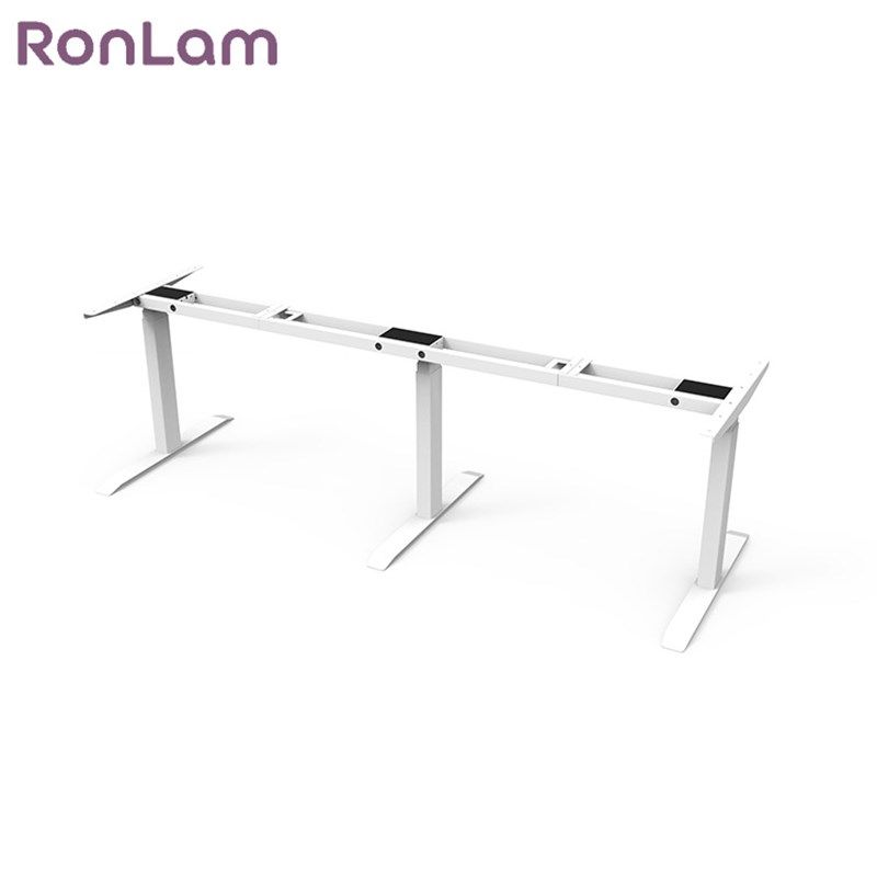 融朗厂家现货批发三腿三节智能电动升降桌办公桌电脑桌架升降桌腿