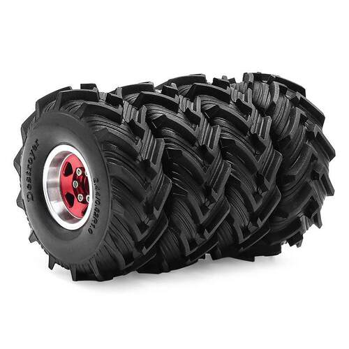 1/18TRX4M SCX24 FMS Ascent-18 1.0英寸轮毂轮胎 攀爬车胎皮D309