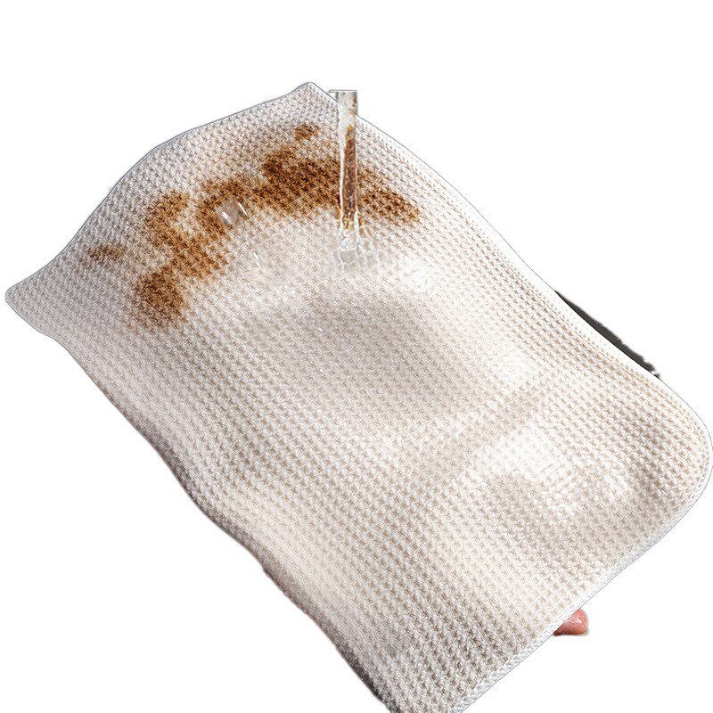 无痕玻璃布吸水清洁厨房用沥水洗碗抹布不沾油厨房抹布懒人华夫格