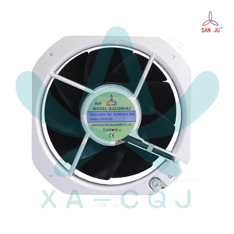 原装三巨SJ2208HA2 220V 0.38A 22580银色 变频器 控制柜轴流风机 - 实物图