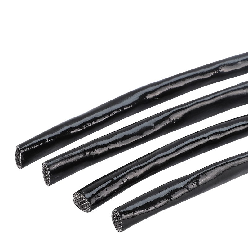 黑色黄腊管 整卷连续绝缘套管玻璃纤维管电工电线阻燃玻纤黄蜡管