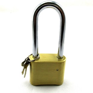 铜密码锁长钩户外门窗防盗锁 健身房小挂锁橱柜锁