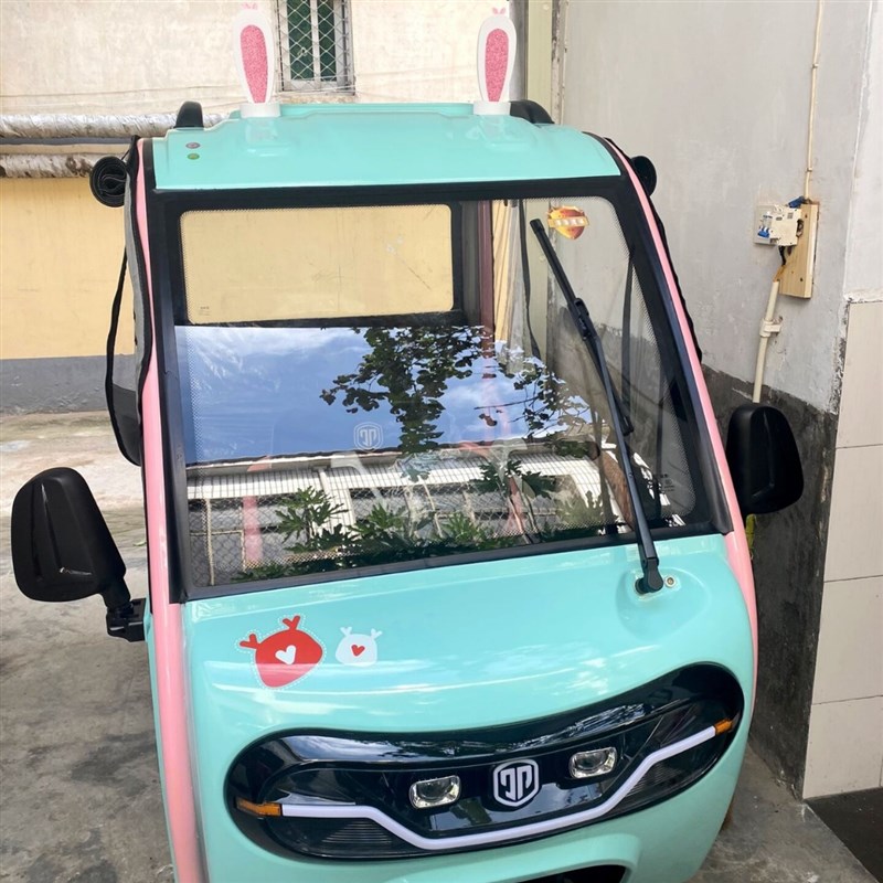 全新升级 小号兔耳朵 闪粉贴纸汽车车顶装饰