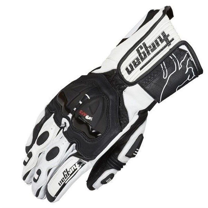 Furygan AFS19摩托车长款手套皮质 硬壳赛车骑行手套防摔透气防滑