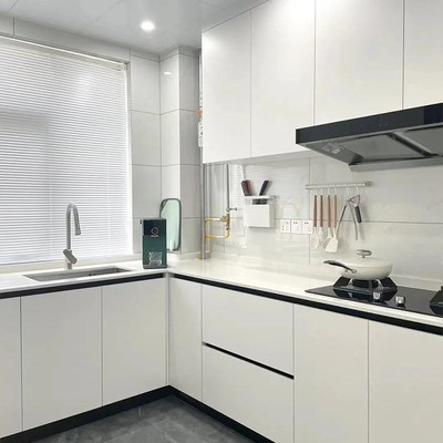 北京橱柜定制橱柜地柜吊柜隐形拉手免拉手厨柜定制灶台储物一体