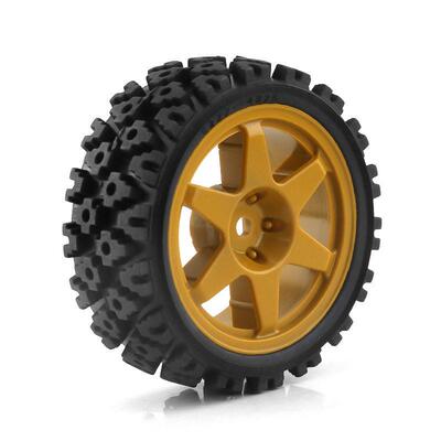 HPI RS4 1/10平跑车轮胎泥地拉力胎京商FW06 田宫TT01/TT02/XV-01