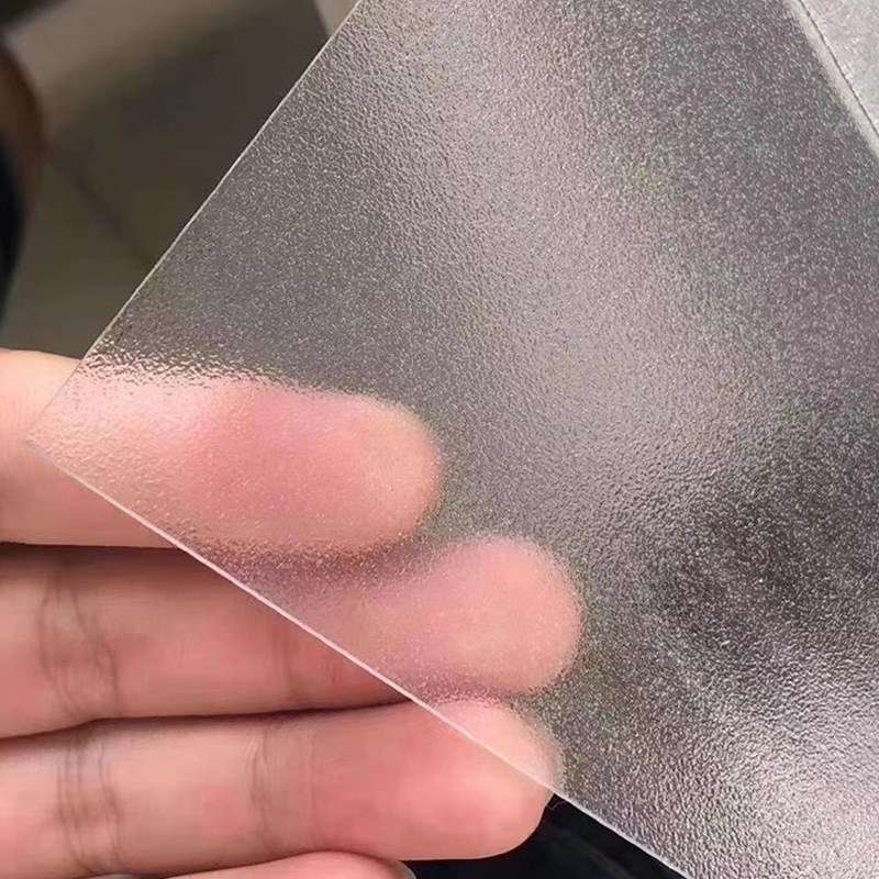 厂家防火难燃PC板磨砂耐力板V0级透明阻燃有机玻璃板聚碳酸酯