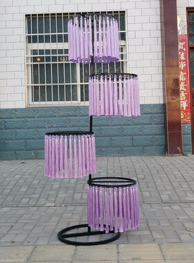 新款南洋风婚礼道具韶华路引新中式婚庆仿古风格流苏摆件道具拱门