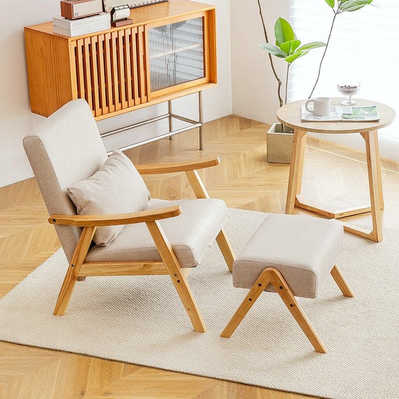 单人懒人沙发椅民宿酒店客房卧室椅子阳台客厅实木休闲椅洽谈组合,住宅家具,布艺沙发,淘宝优惠券,粉丝福利购,淘宝优惠卷