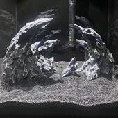 青龙石石头鱼缸造景成品骨架假山草缸峡谷雪山原生山峰拱桥溪流