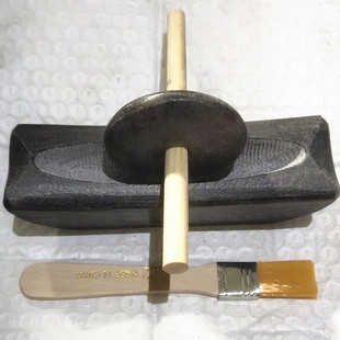 青石碾子茶粉研磨中药磨粉捣粉碾压粉状老式茶粉茶饼碾子手工碾粉