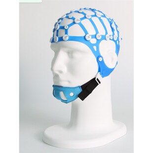脑电图帽桥式盘状电极帽盐水帽脑电固定一体帽弹力帽脑信号采集帽