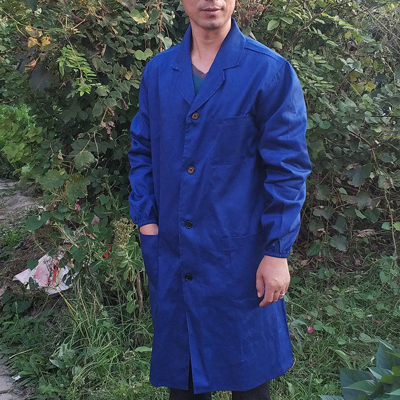 工作服大褂蓝色卦男医生