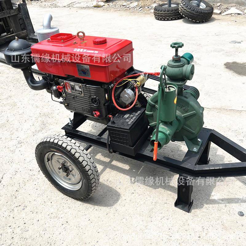 大马力柴油机一体拖车泵大流量水泵浇地灌溉离心泵