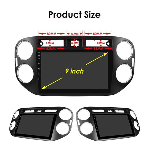 9寸大屏适用于06-16款大众途观1 安卓导航车机中控Carplay一体机