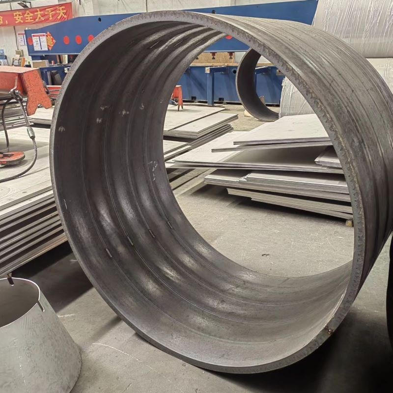 不锈钢板卷圆卷管中厚板卷筒圆锥体制作制定大小头焊接加工圆筒