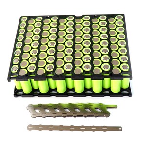 18650一体成型错位支架8并13串/8并14串+配套镍片可安装112颗电芯