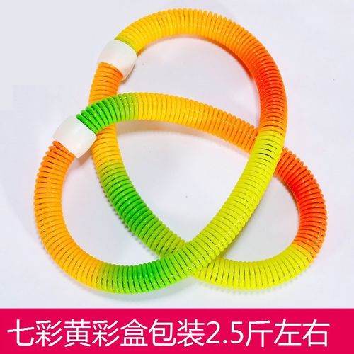 春帮七彩弹簧呼啦圈成人儿童软式呼拉圈健身器材款加重呼啦圈