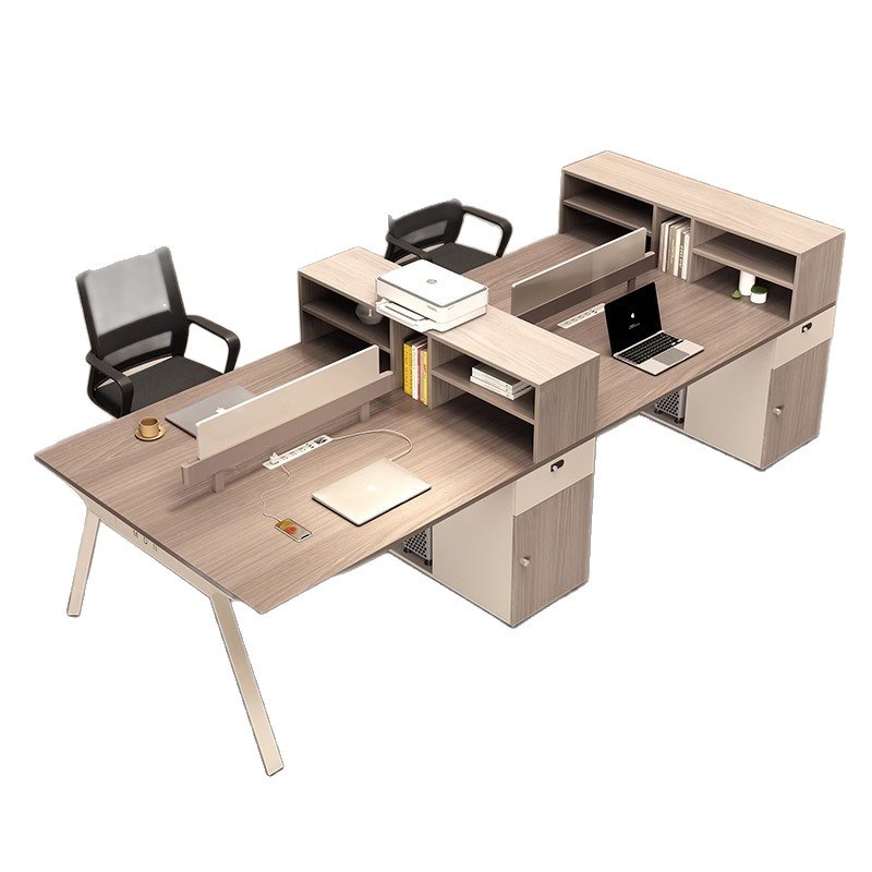 办公桌员工位办公桌椅组合工位4人位6人位屏风办公家具职员办公桌