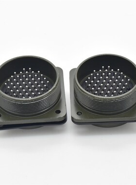 48芯36-10P/航天圆形军绿色镀金镀银IP67防水连接器AC/DC防尘