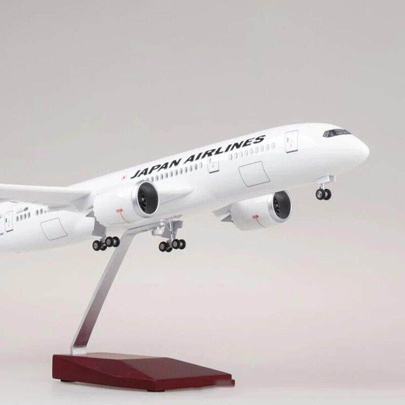 47CM日本航空B787仿真民航客机飞机带轮子带灯航模摆件模型