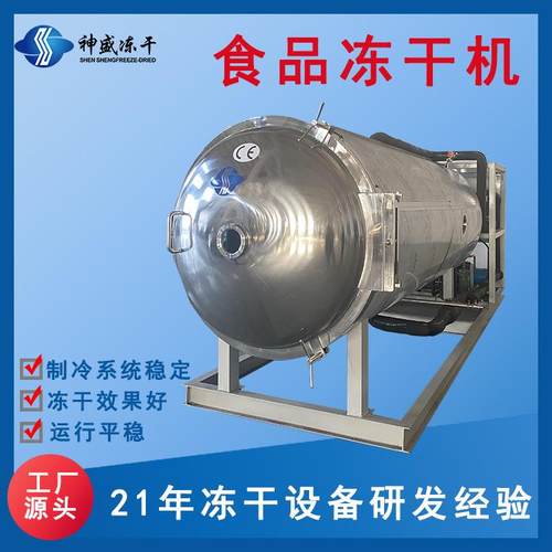 不锈钢果蔬鲜花真空冷冻干燥机大型食品蔬菜冻干设备厂家直销