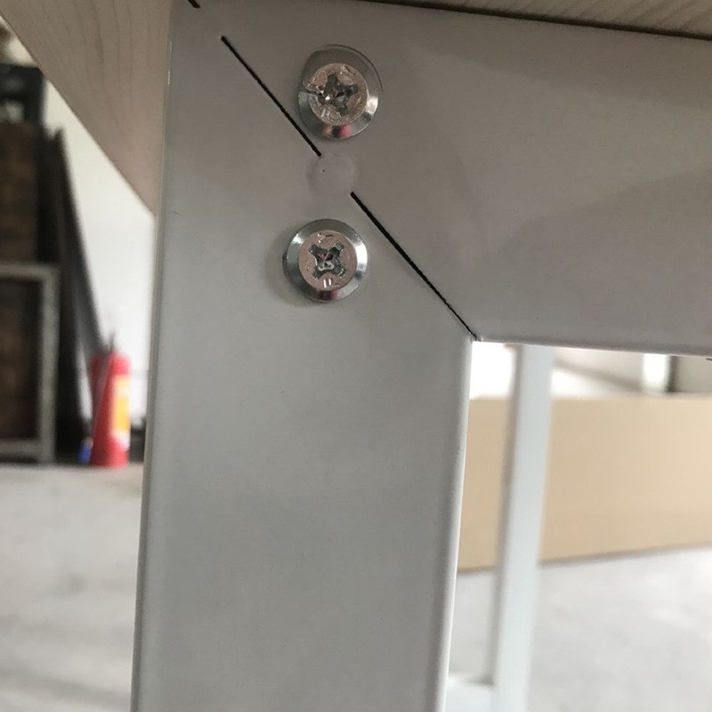 钢木简约家用书桌写字学习办公会议桌简易电脑桌台式笔记本桌