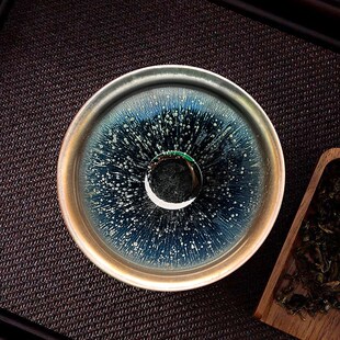 宋代12.5兔毫点茶器建阳建盏主人杯茶盏仿宋点茶碗茶渣缸大碗琴萱