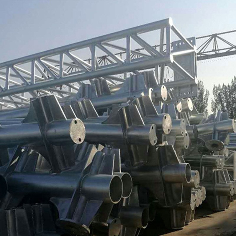 单柱式单悬臂F杆路灯厂家交通标志牌高杆 安全标示牌立柱