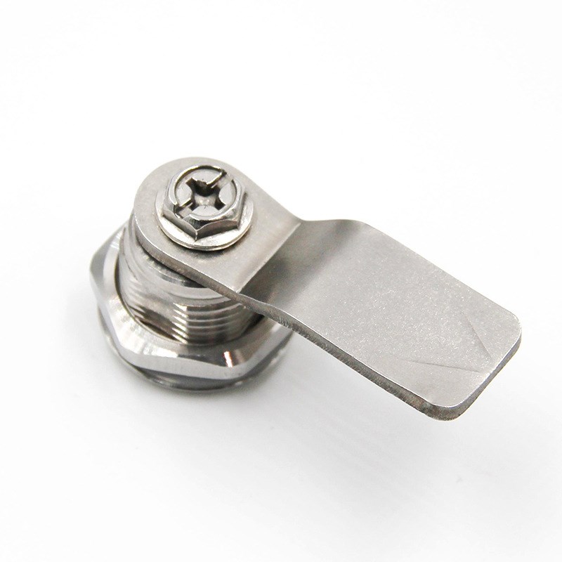 MS705月牙锁不锈钢304半月锁芯配电箱电柜机械设备门锁通开圆锁