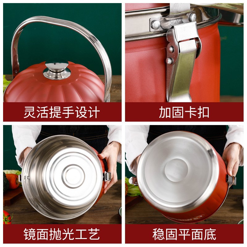 加厚304不锈钢汤炖锅无火免火再煮锅多功能保温煲汤锅焖烧煮锅