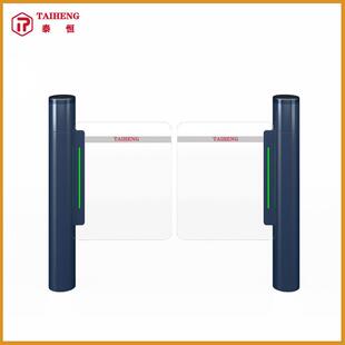 楼宇大厦超市入口宽通道圆柱速通门闸机高端商场不锈钢智能摆闸
