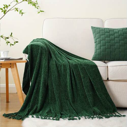 L 99333L Knitted Pine Pattern Sofa Blanket 跨境供应亚马
